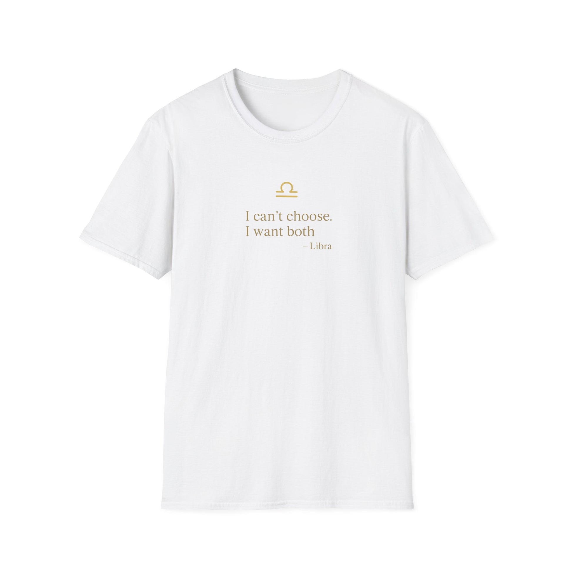 Libra T-shirt – Gold Astrology Quote Tee | Vié Chérie
