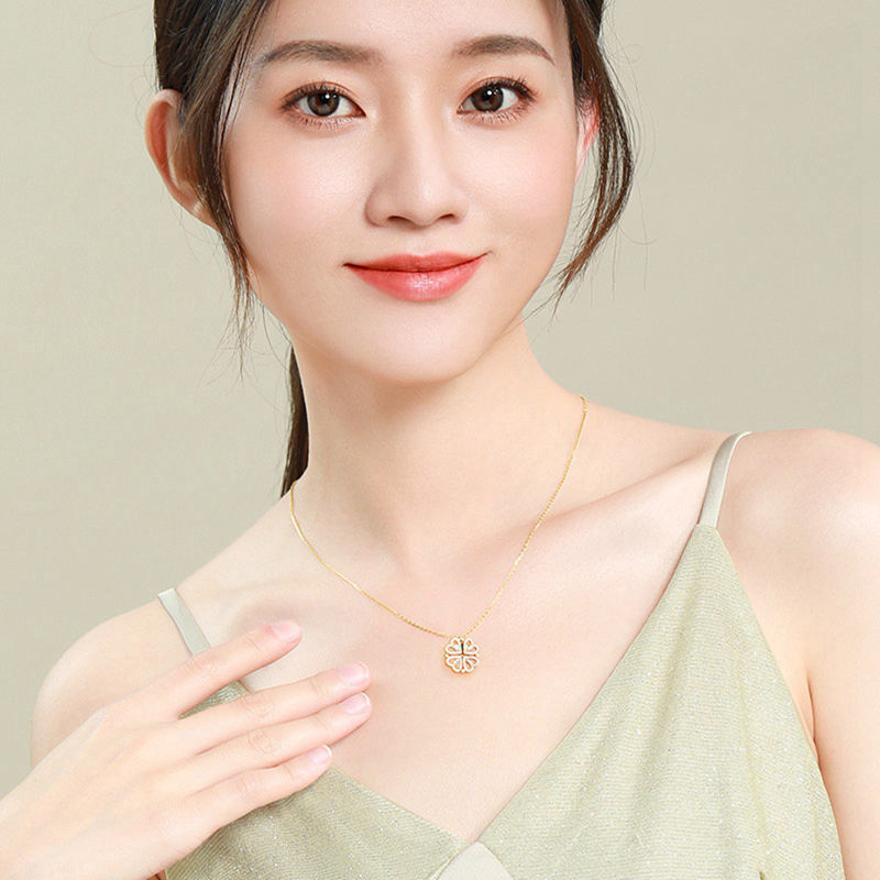 Magnetic Heart Clover Necklace 4-in-1 Transformable Design - Vié Chérie