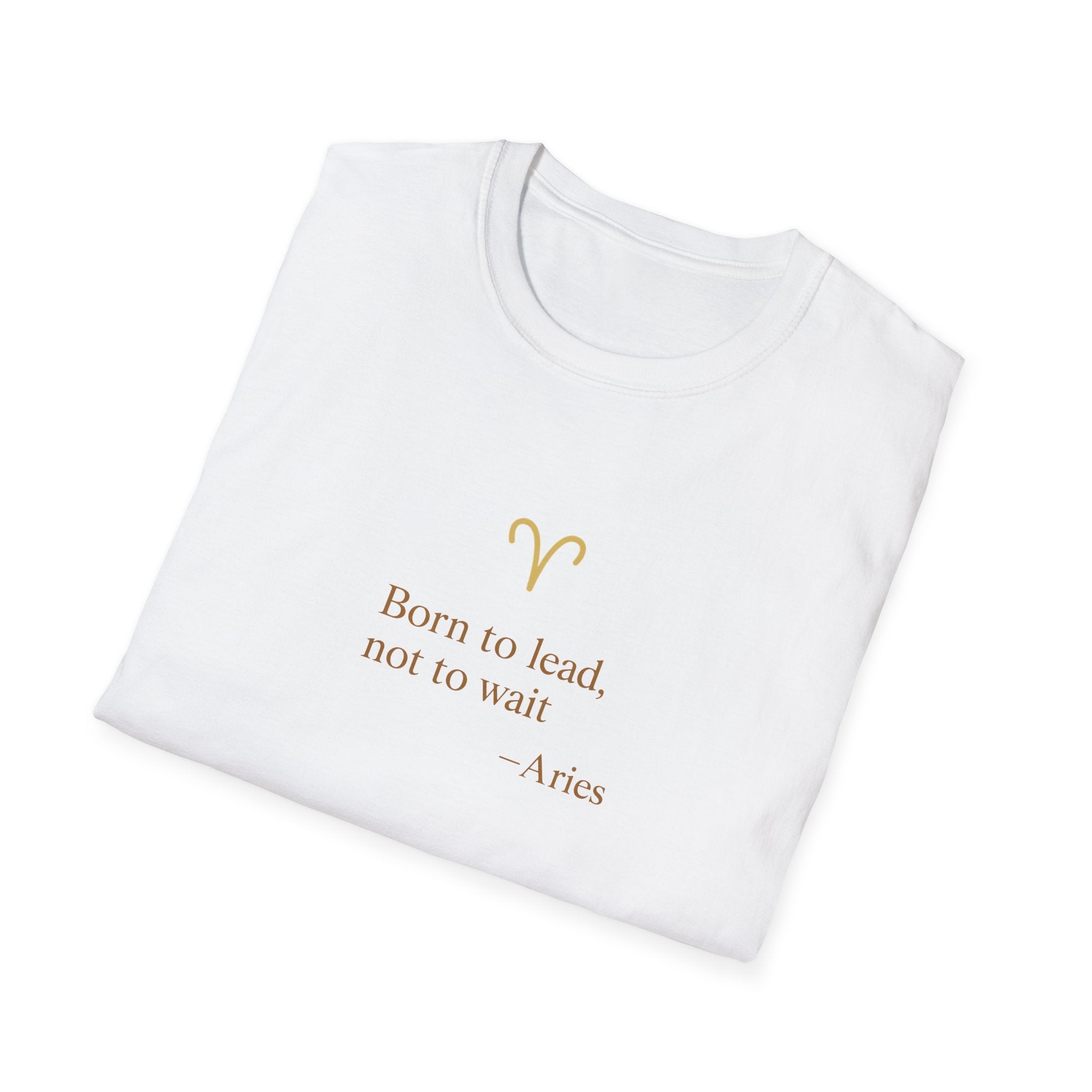 Aries T-shirt – Gold Astrology Quote Tee | Vié Chérie