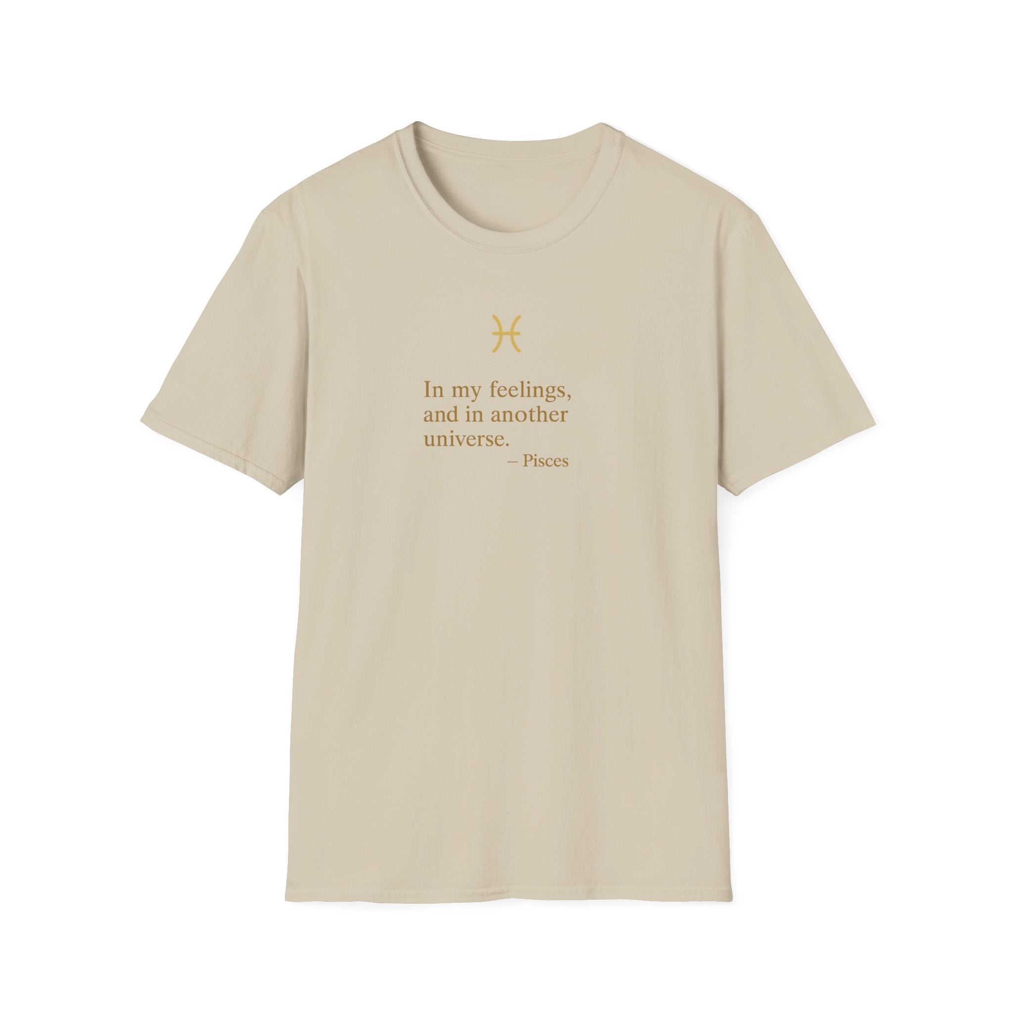 Pisces T-shirt – Gold Astrology Quote Tee | Vié Chérie