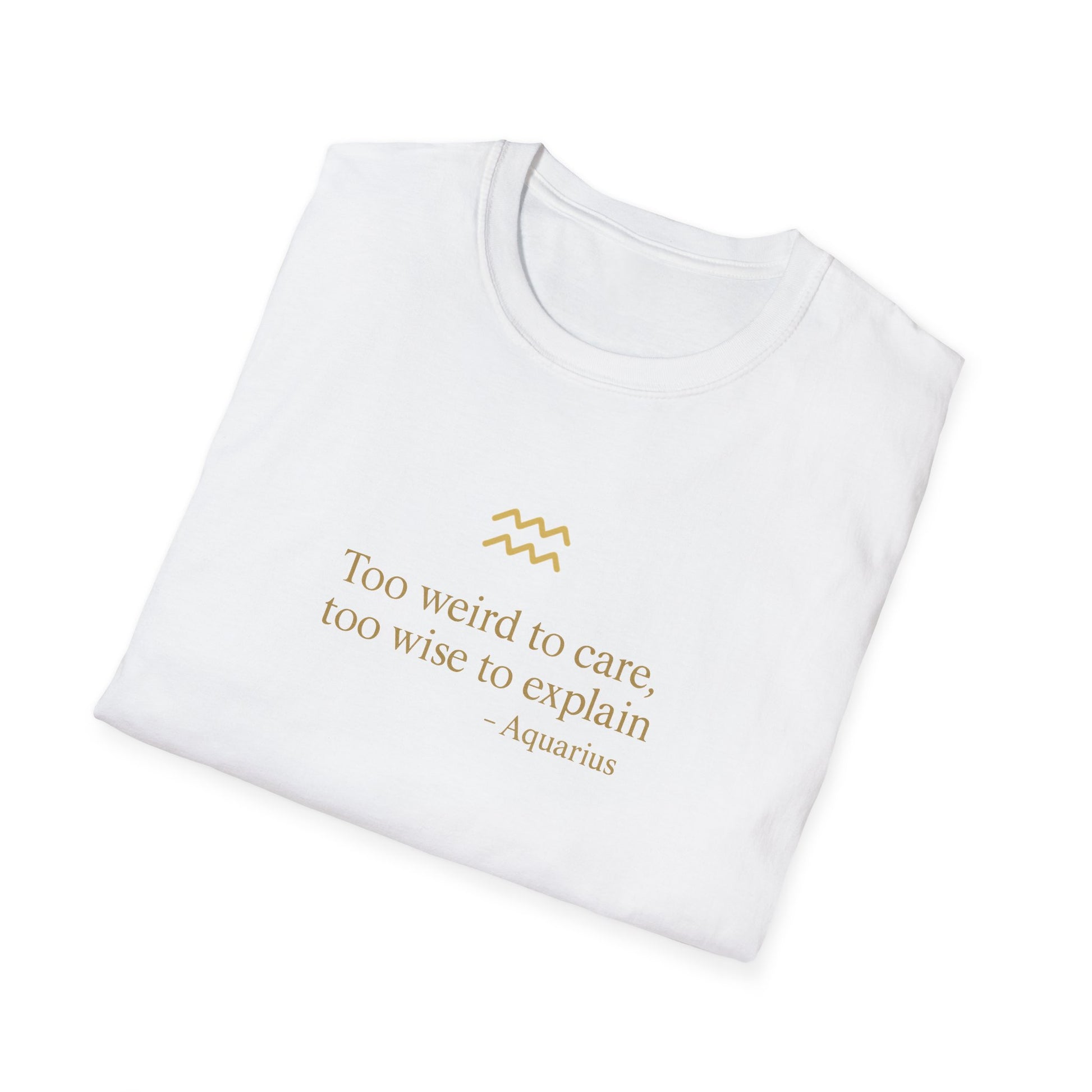 Aquarius T-shirt – Gold Astrology Quote Tee | Vié Chérie