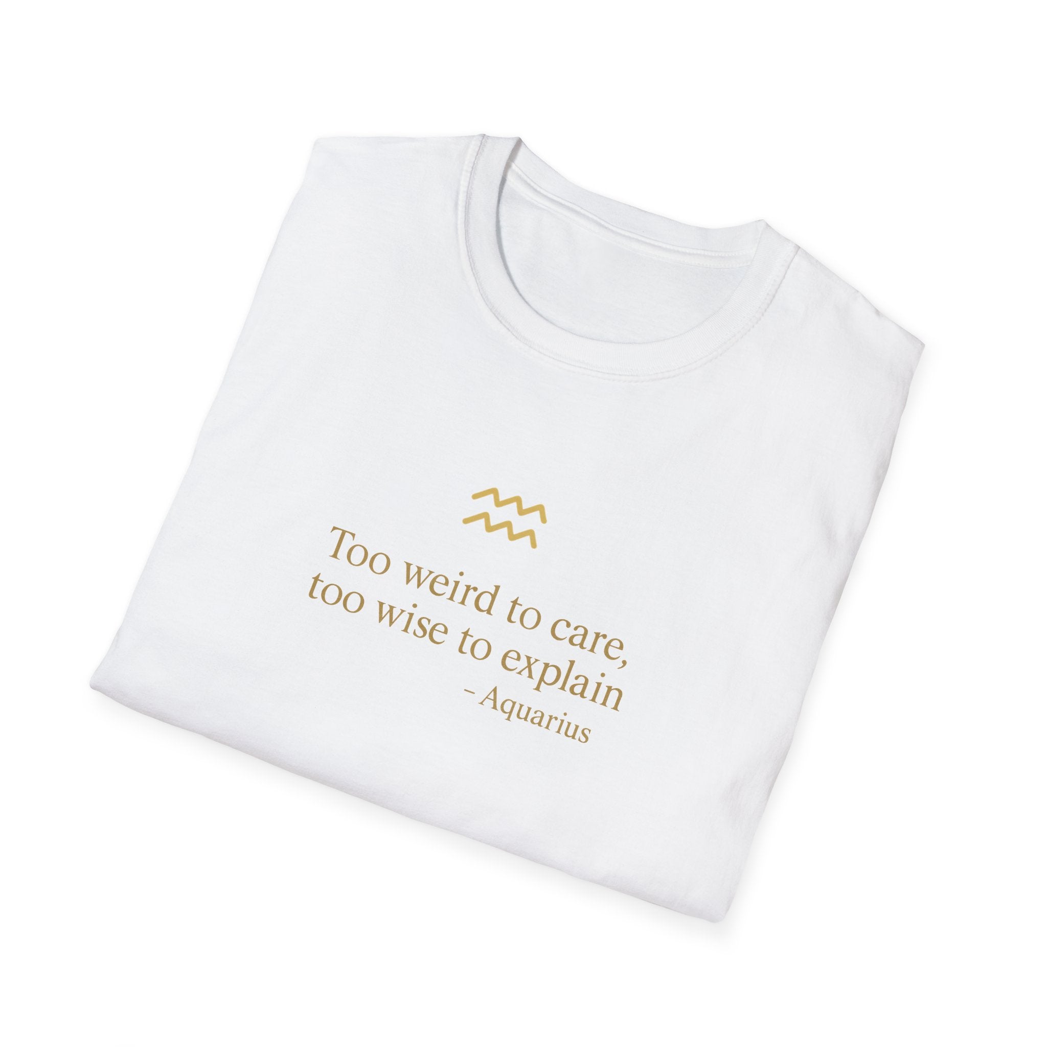 Aquarius T-shirt – Gold Astrology Quote Tee | Vié Chérie
