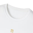 Scorpio T-shirt – Gold Astrology Quote Tee | Vié Chérie