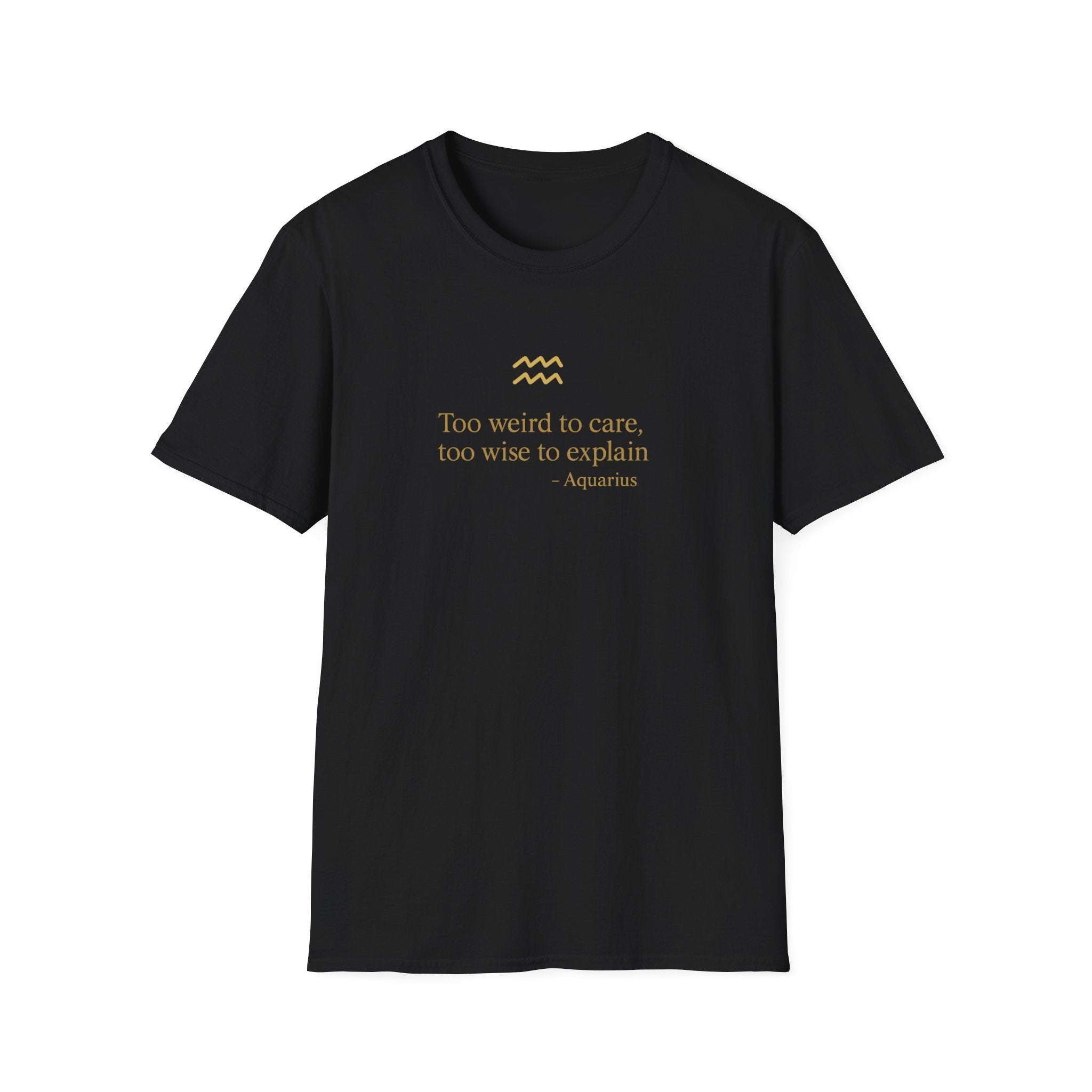 Aquarius T-shirt – Gold Astrology Quote Tee | Vié Chérie