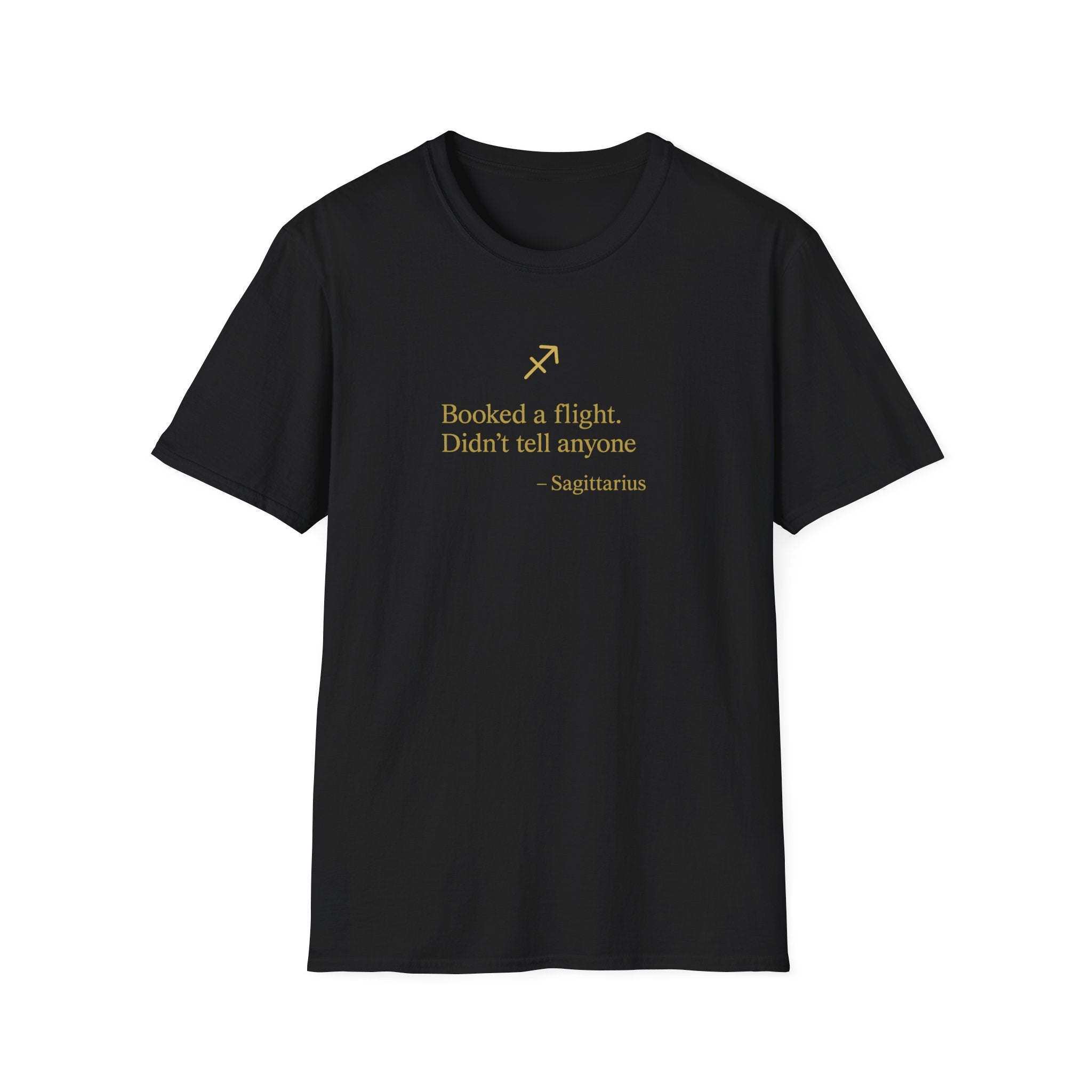 Sagittarius T-shirt – Gold Astrology Quote Tee | Vié Chérie