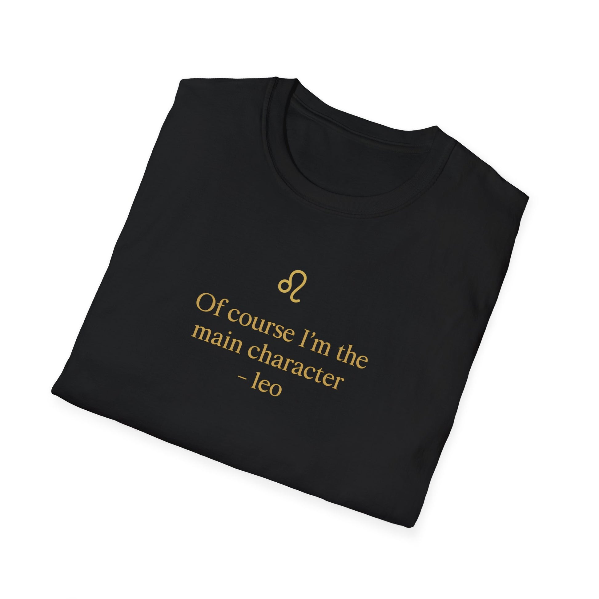 Leo T-shirt – Gold Astrology Quote Tee | Vié Chérie