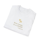 Capricorn T-shirt – Gold Astrology Quote Tee | Vié Chérie