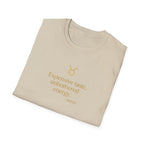Taurus T-shirt – Gold Astrology Quote Tee | Vié Chérie