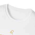 Leo T-shirt – Gold Astrology Quote Tee | Vié Chérie