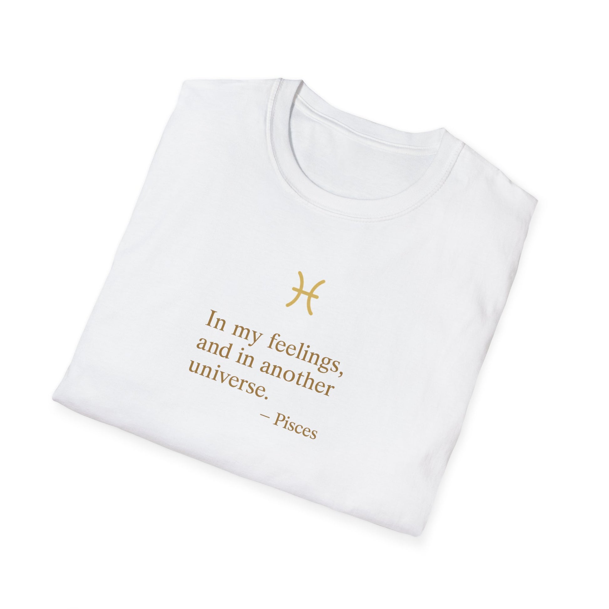 Pisces T-shirt – Gold Astrology Quote Tee | Vié Chérie