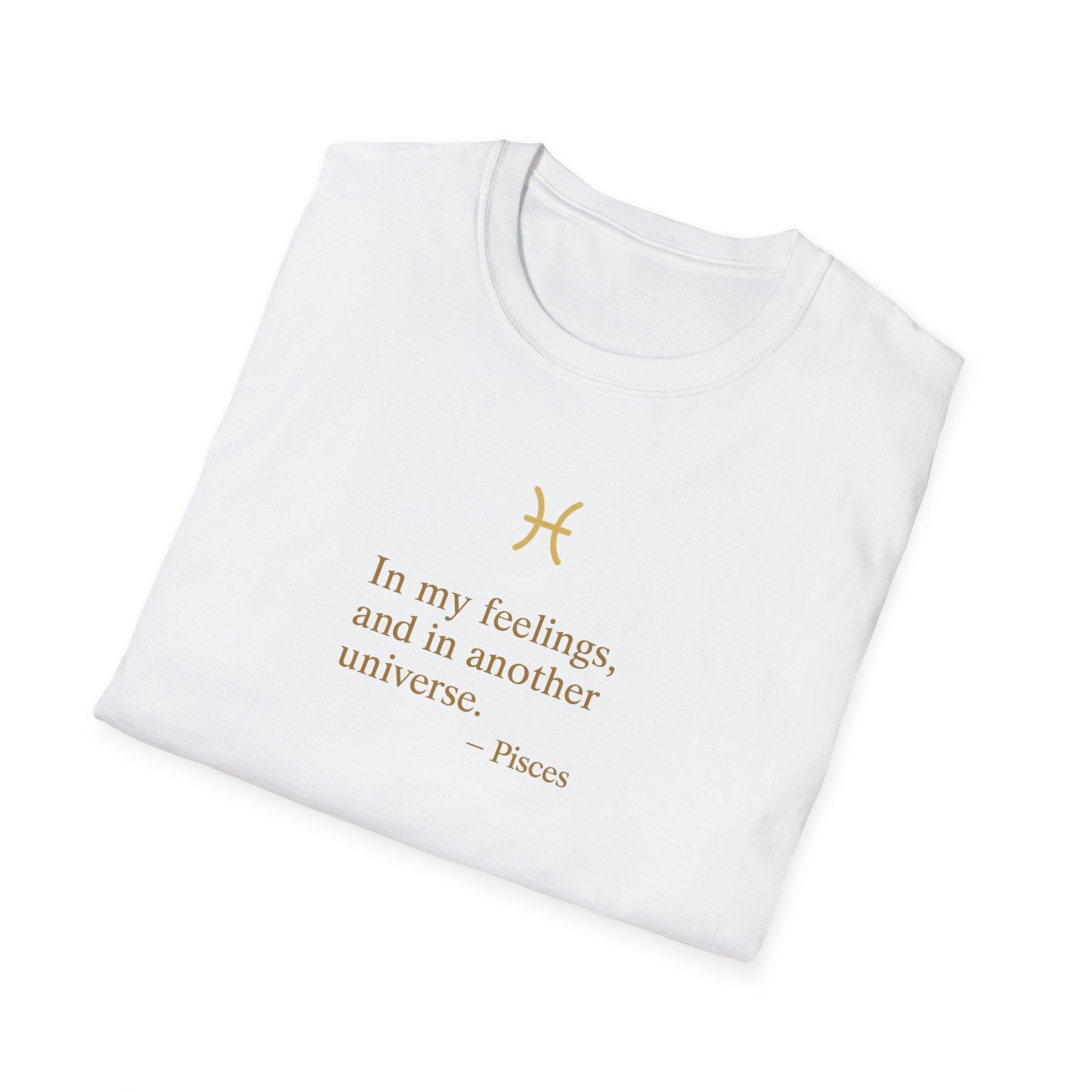 Pisces T-shirt – Gold Astrology Quote Tee | Vié Chérie
