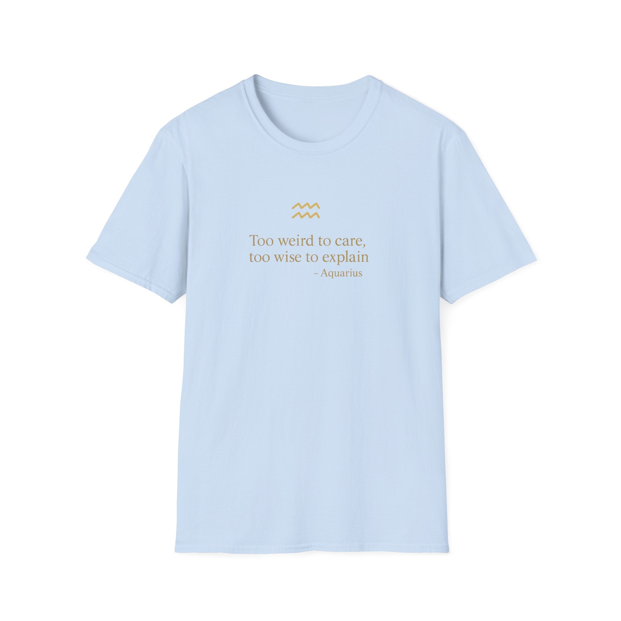 Aquarius T-shirt – Gold Astrology Quote Tee | Vié Chérie
