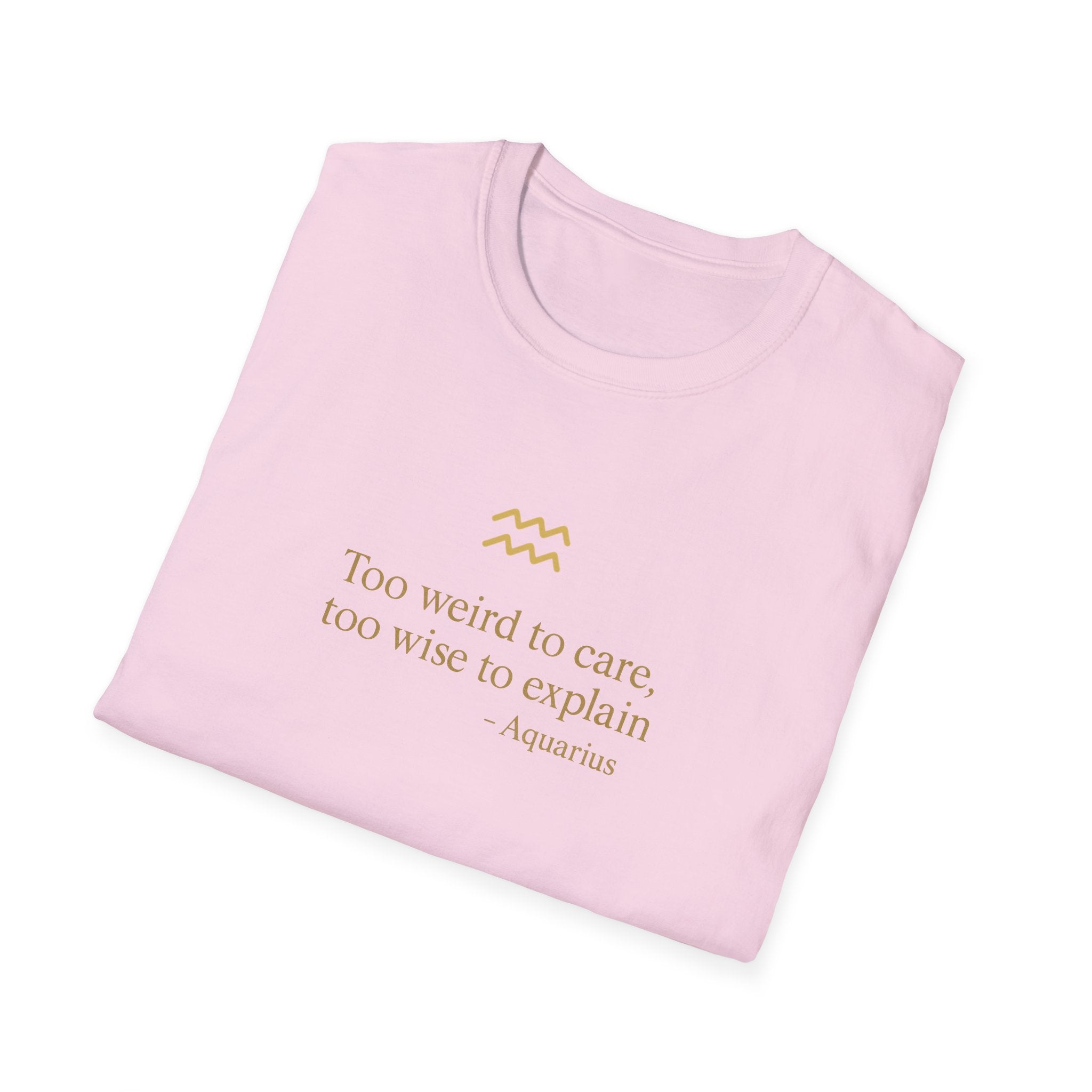 Aquarius T-shirt – Gold Astrology Quote Tee | Vié Chérie