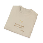 Aries T-shirt – Gold Astrology Quote Tee | Vié Chérie
