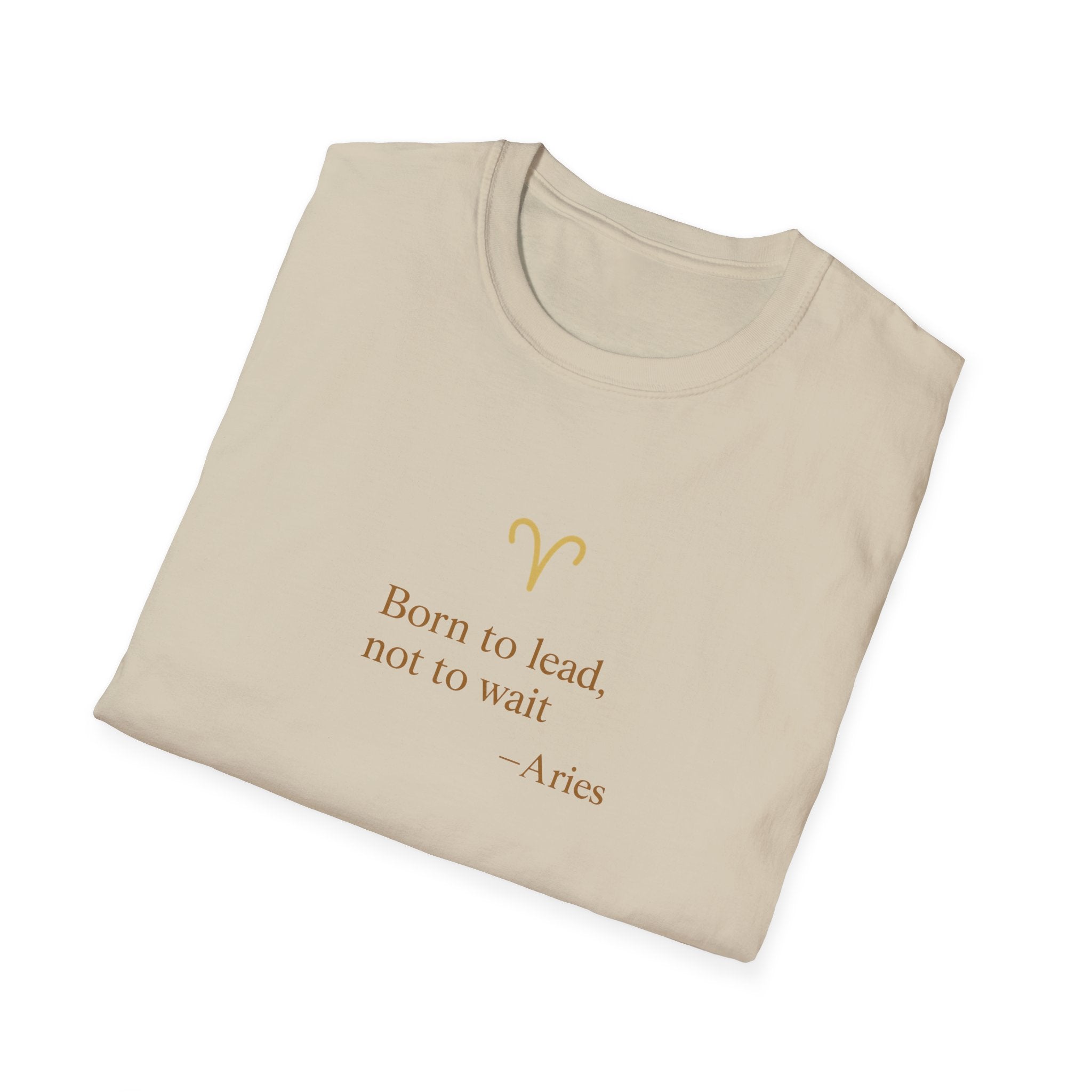 Aries T-shirt – Gold Astrology Quote Tee | Vié Chérie