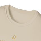 Leo T-shirt – Gold Astrology Quote Tee | Vié Chérie