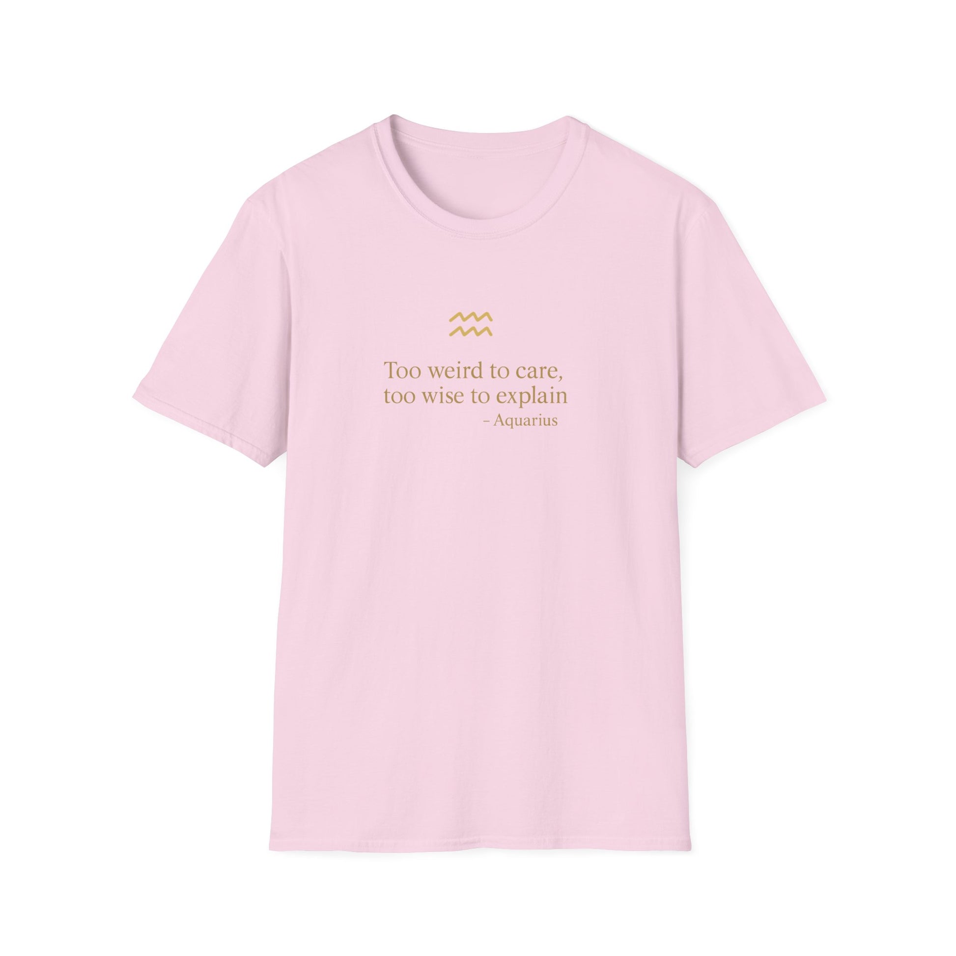 Aquarius T-shirt – Gold Astrology Quote Tee | Vié Chérie