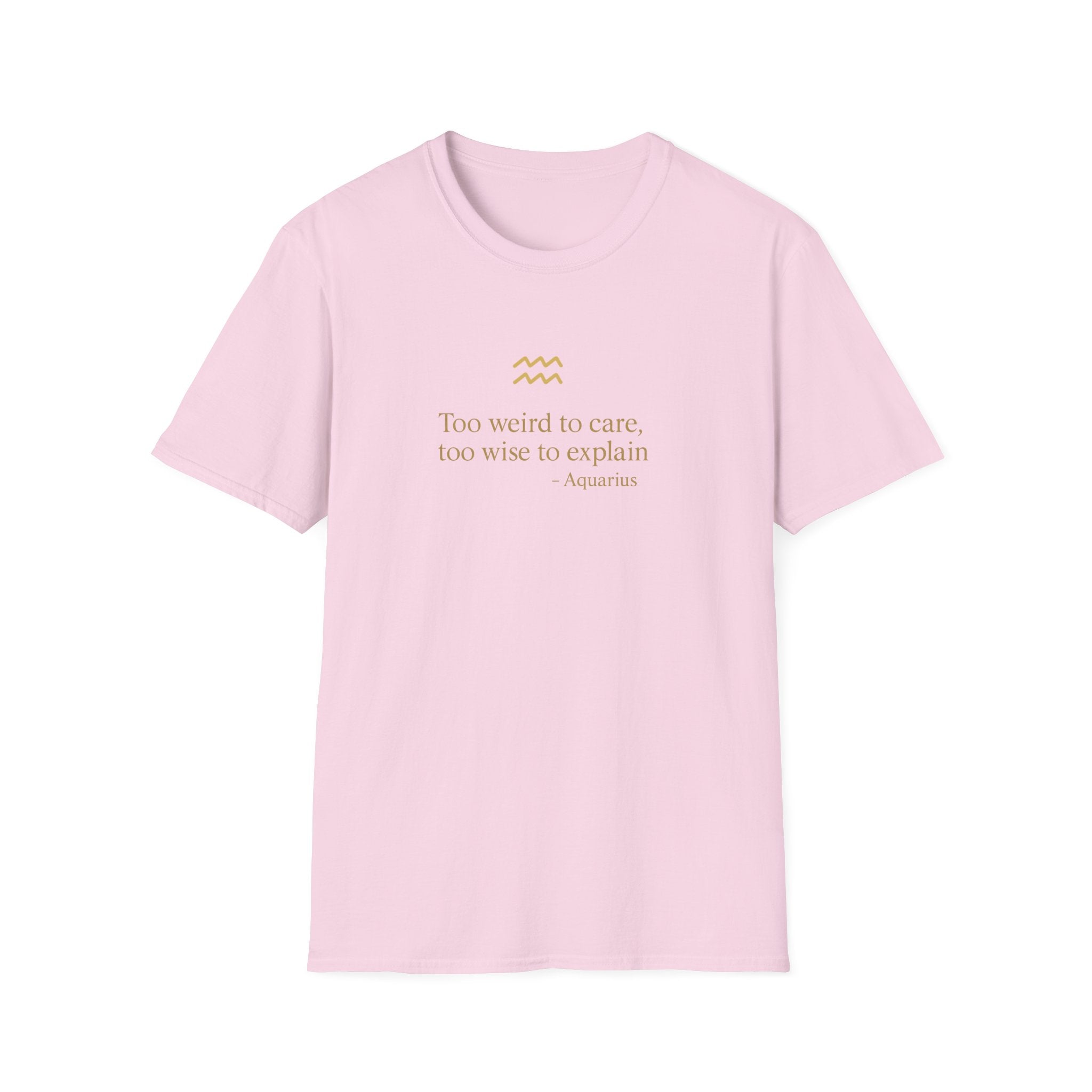 Aquarius T-shirt – Gold Astrology Quote Tee | Vié Chérie