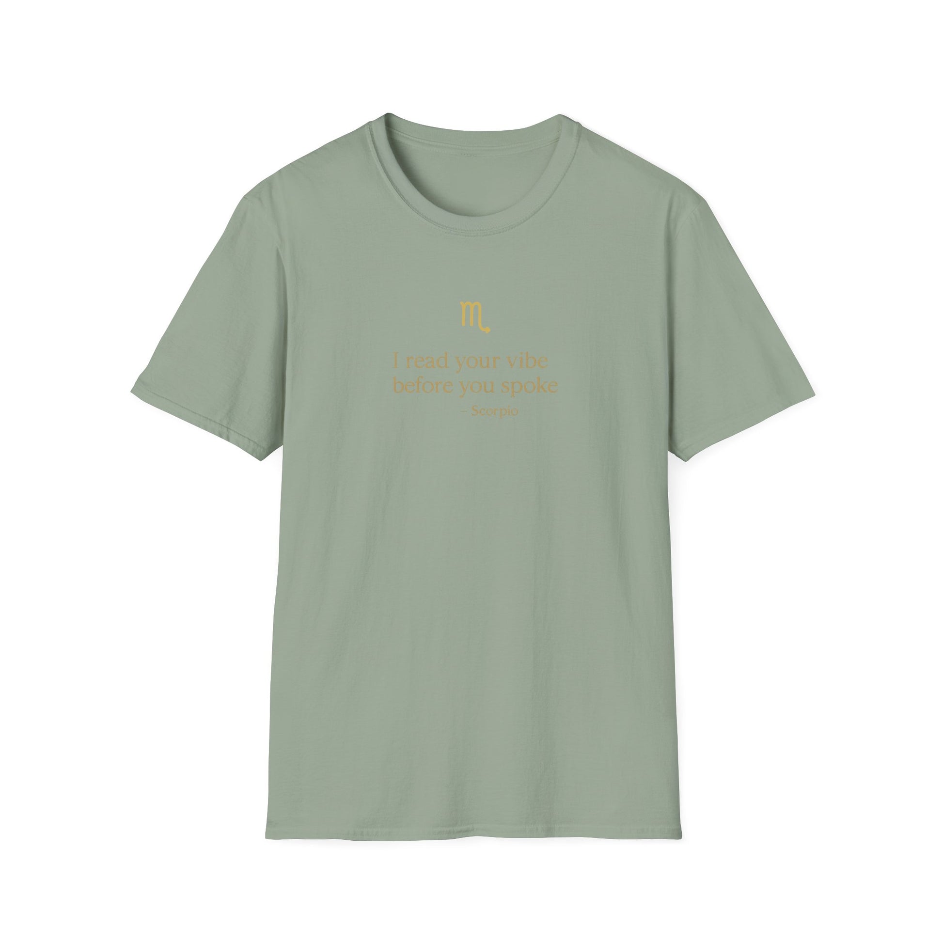 Scorpio T-shirt – Gold Astrology Quote Tee | Vié Chérie