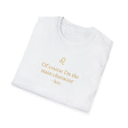 Leo T-shirt – Gold Astrology Quote Tee | Vié Chérie