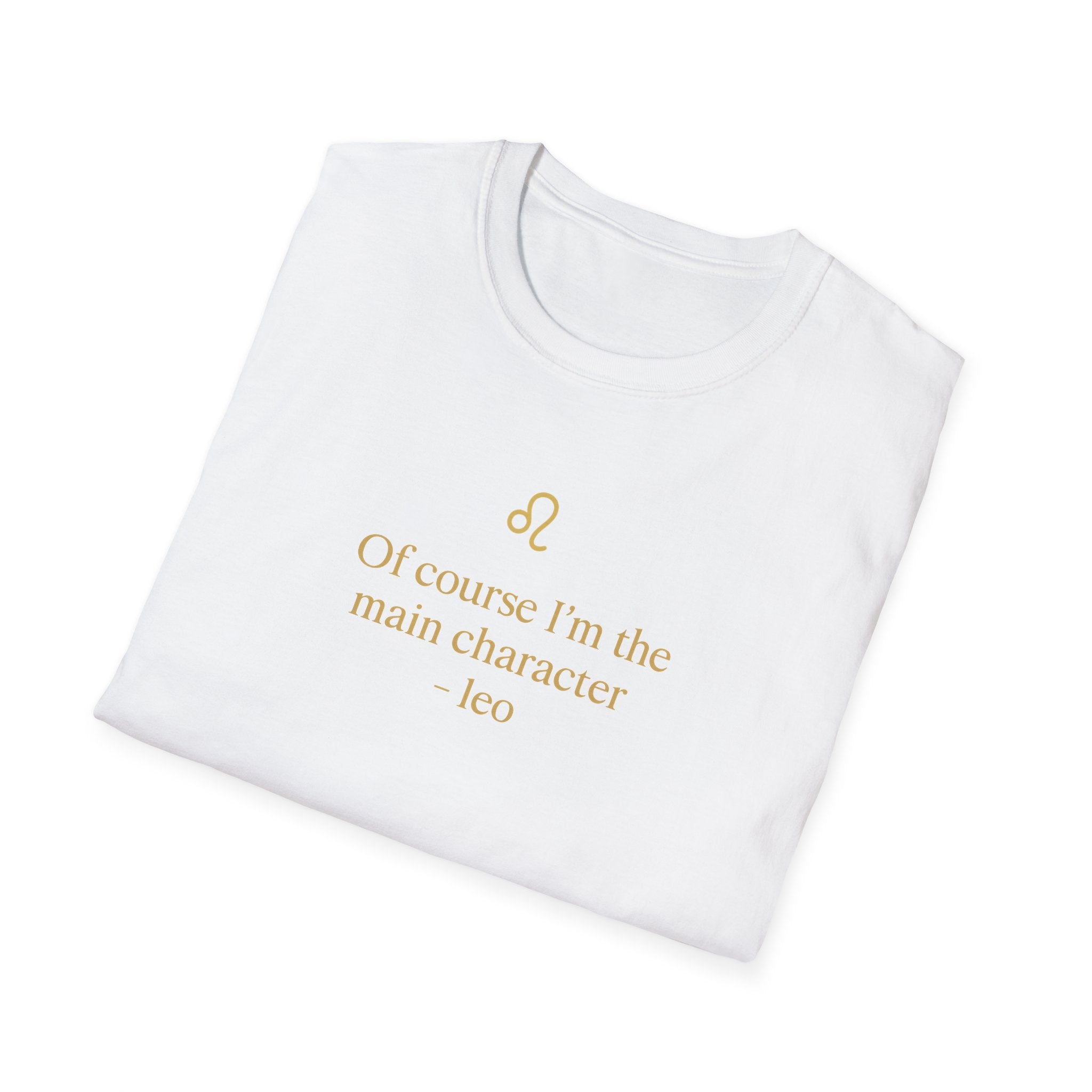Leo T-shirt – Gold Astrology Quote Tee | Vié Chérie