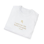 Scorpio T-shirt – Gold Astrology Quote Tee | Vié Chérie
