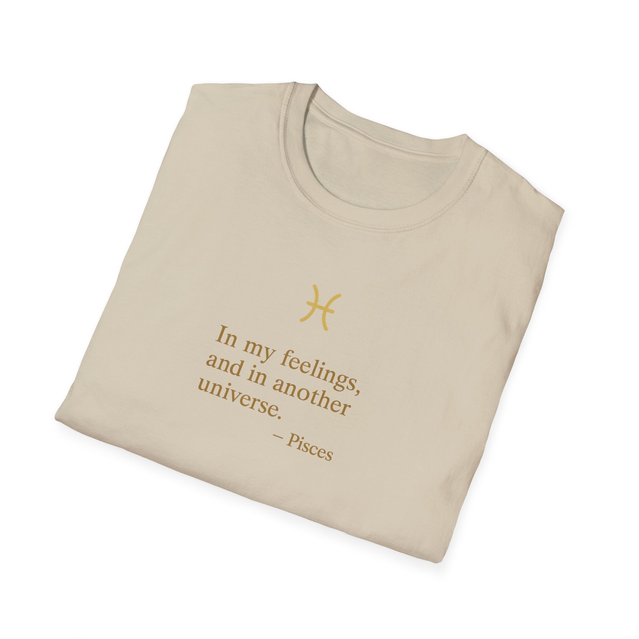 Pisces T-shirt – Gold Astrology Quote Tee | Vié Chérie