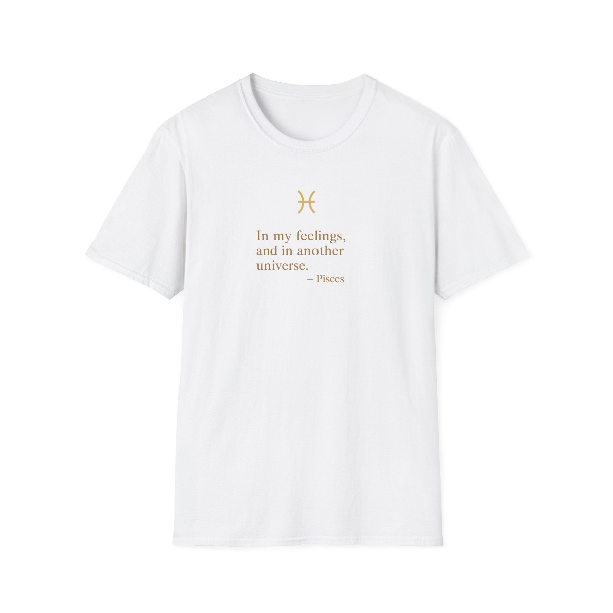 Pisces T-shirt – Gold Astrology Quote Tee | Vié Chérie