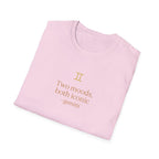 Gemini T-shirt – Gold Astrology Quote Tee | Vié Chérie