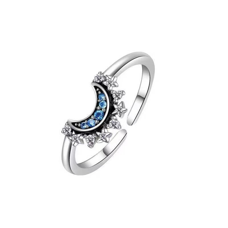 Celestial Sun & Moon Ring  Adjustable Zodiac Ring