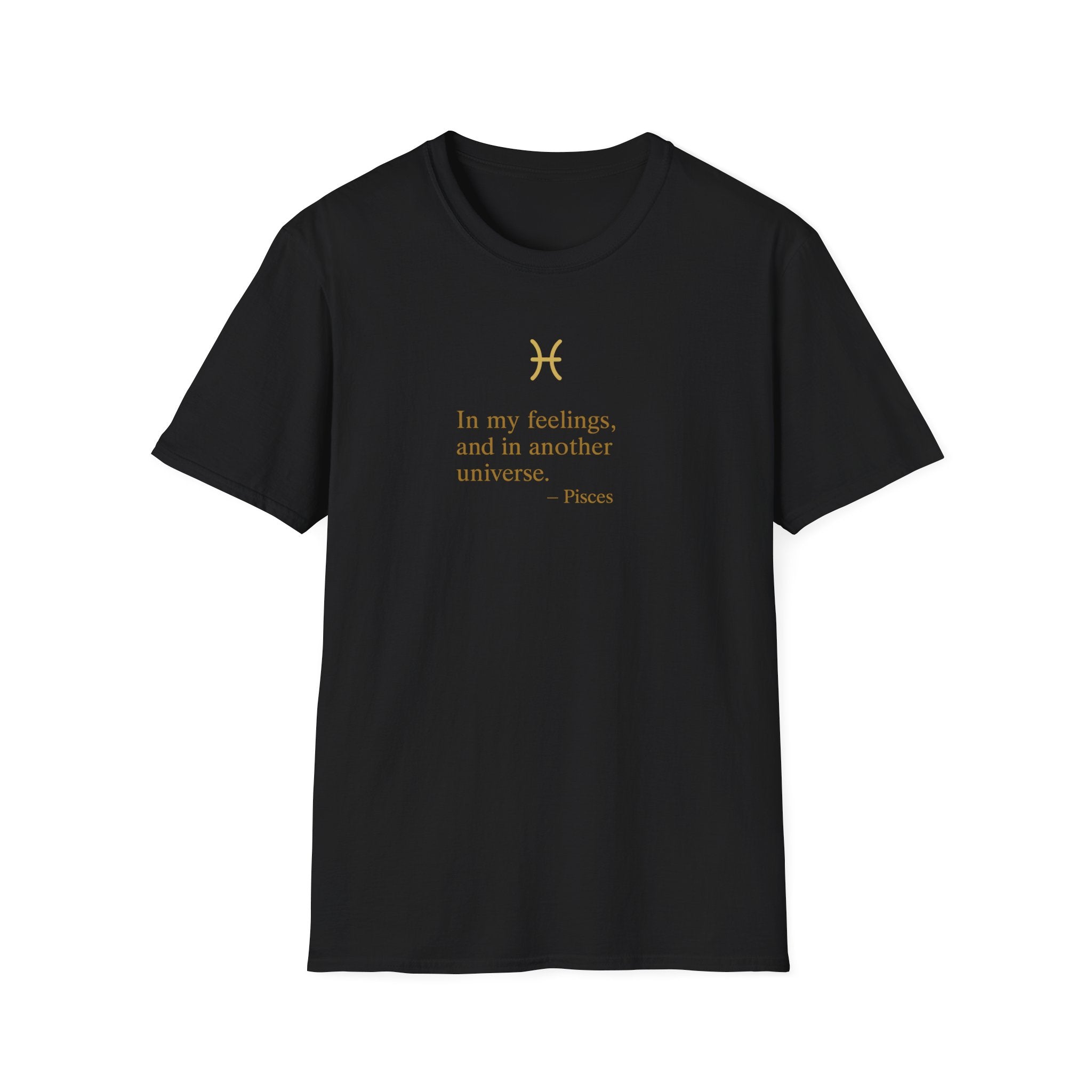 Pisces T-shirt – Gold Astrology Quote Tee | Vié Chérie