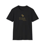 Capricorn T-shirt – Gold Astrology Quote Tee | Vié Chérie