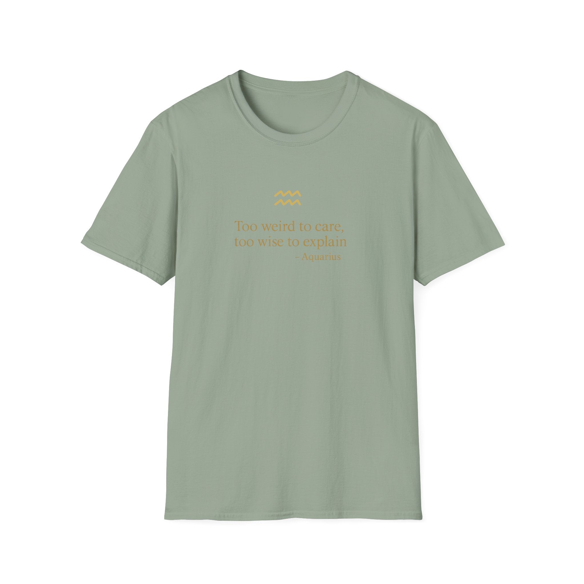 Aquarius T-shirt – Gold Astrology Quote Tee | Vié Chérie