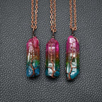 Rainbow Crystal Pillar Necklace – Vié Chérie