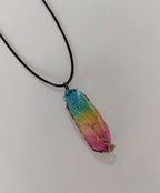 Rainbow Crystal Pillar Necklace – Vié Chérie