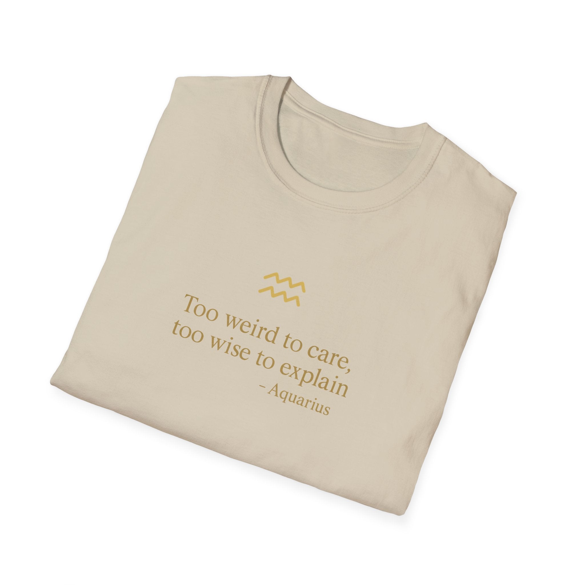 Aquarius T-shirt – Gold Astrology Quote Tee | Vié Chérie