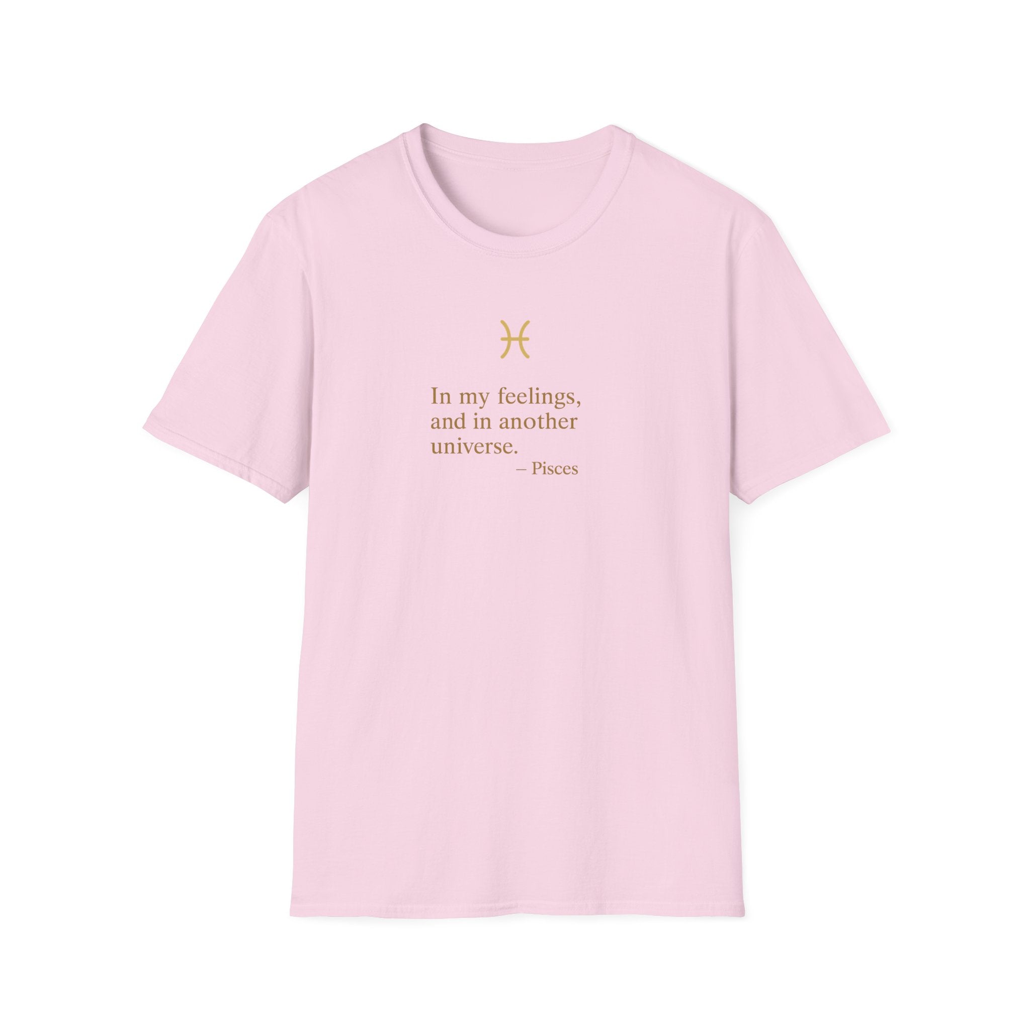 Pisces T-shirt – Gold Astrology Quote Tee | Vié Chérie