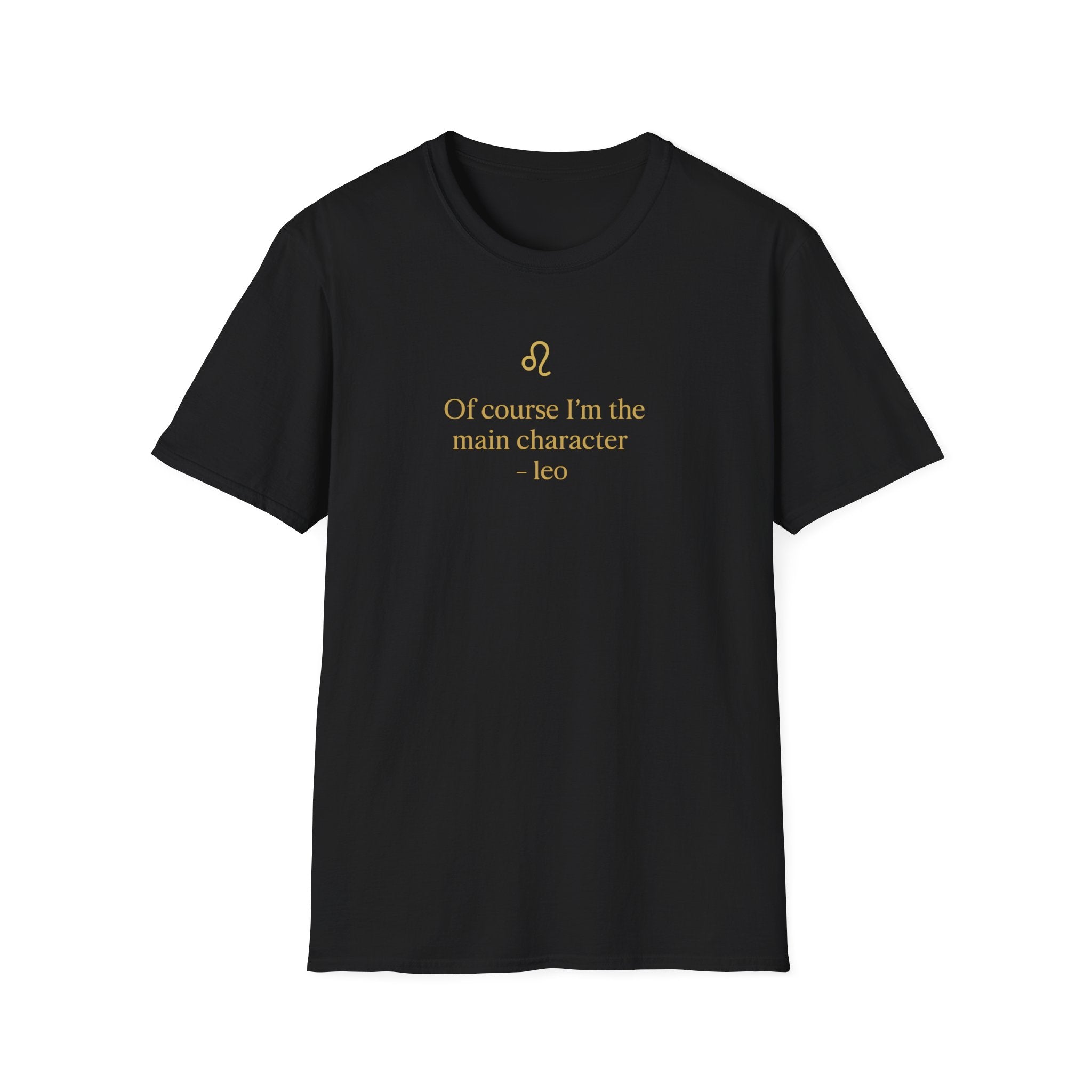 Leo T-shirt – Gold Astrology Quote Tee | Vié Chérie