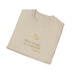 Capricorn T-shirt – Gold Astrology Quote Tee | Vié Chérie