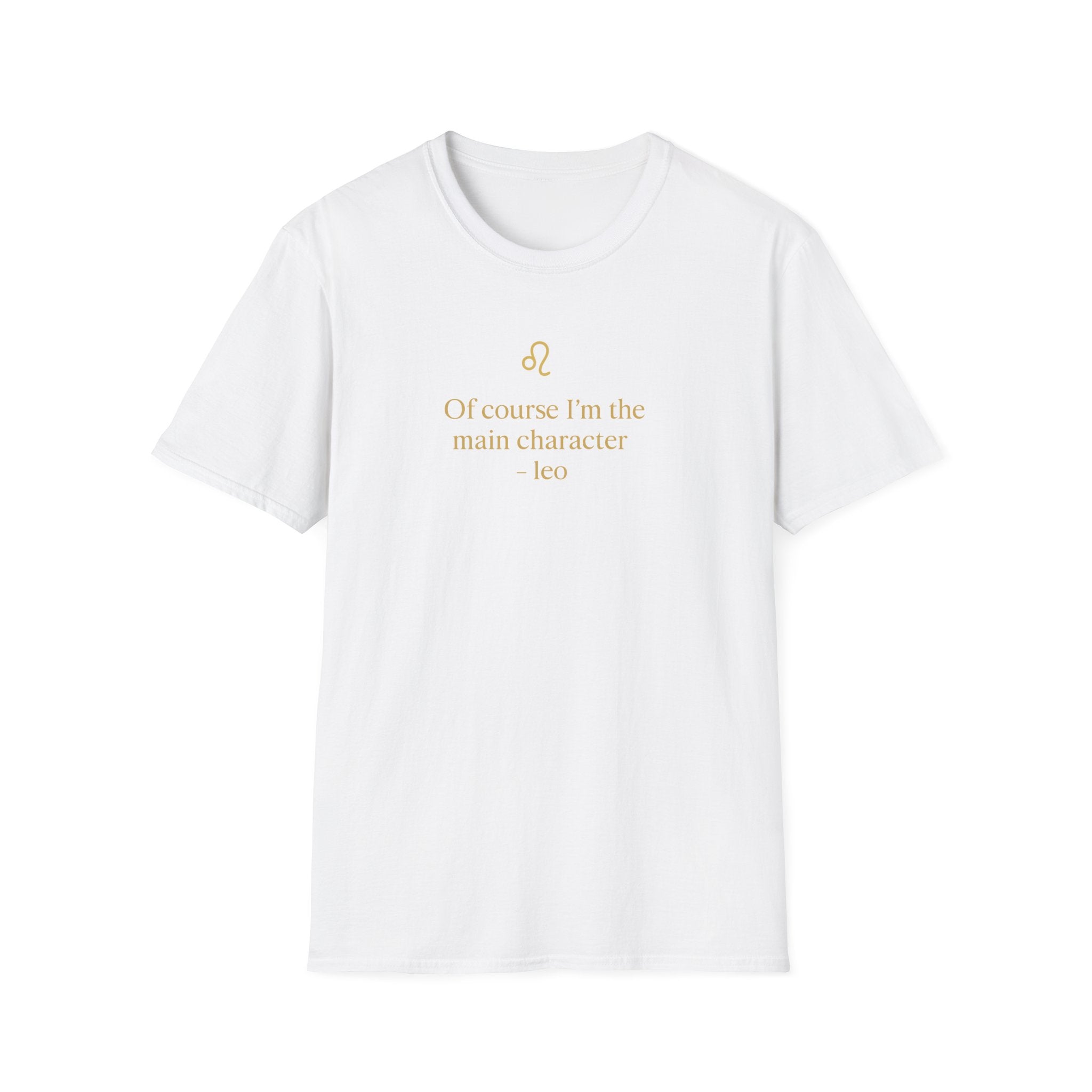 Leo T-shirt – Gold Astrology Quote Tee | Vié Chérie