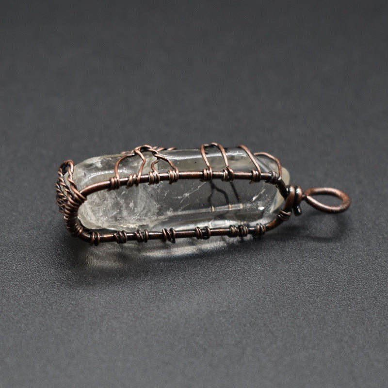 Rainbow Crystal Pillar Necklace – Vié Chérie